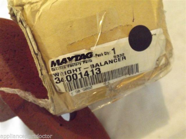 MAYTAG/AMANA WASHER 34001413 Counterweight, Rear NEW IN BOX MAYTAG/AMANA WASHER 34001413 Counterweight, Rear NEW IN BOX